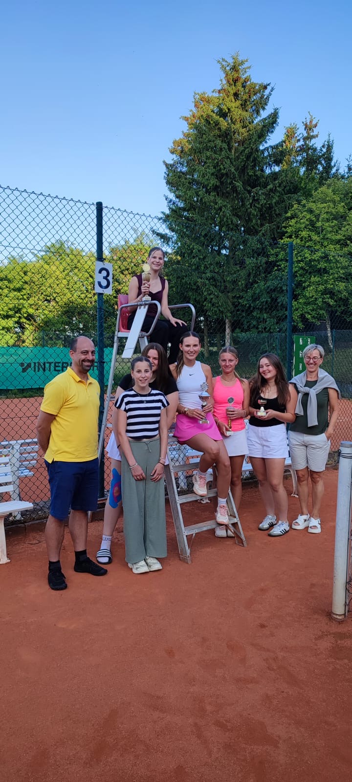 Photo U15 und U18 mit Trainer und Jugendwart (Photo: Ilona Drewniok)